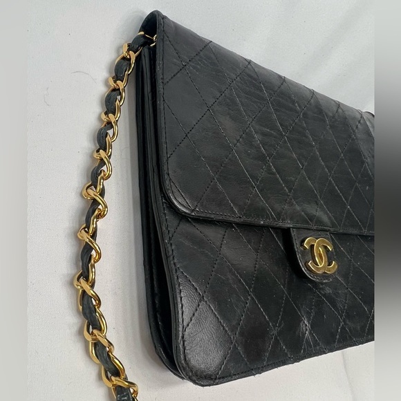 VINTAGE Chanel Shoulder Crossbody Flap Bag - Picture 6 of 14